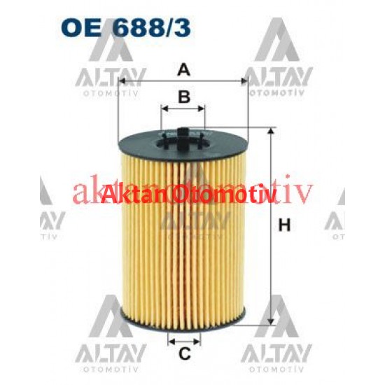 YAĞ FİLTRESİ GOLF7 / A3 / LEON / PASSAT / TİGUAN 13= 1.6 TDI-2.0 TDI CLHA-CRKB-CLHB-DCXA-DCZA-CRLB-DDYA